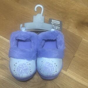 Disney Frozen Lavender Plush Slip-On Slippers